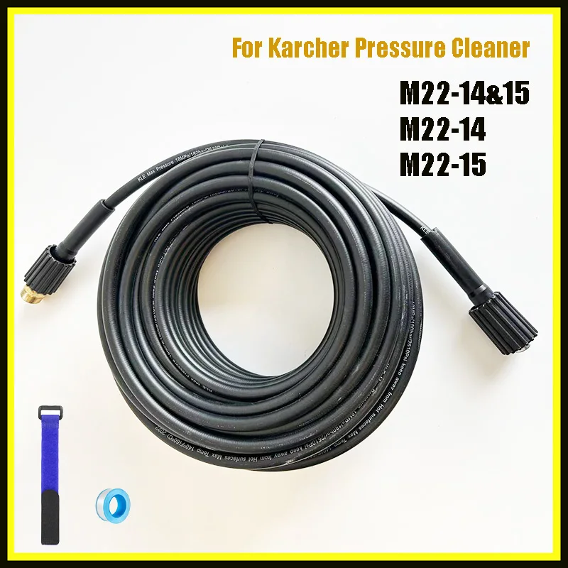 

High Pressure Washer Hose pipe Car Wash Hose Water Cleaning Extension Hose Female M22-Pin14 /15/14-15 for Karcher Elitech Inters