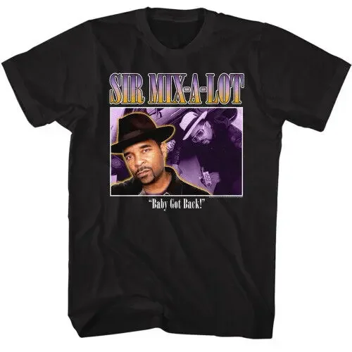 Sir Mix-A-Lot 90's Style Box Black T-Shirt