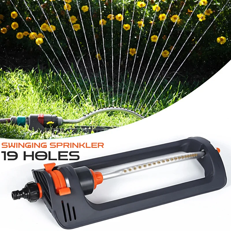 

Automatic Oscillating Sprinkler 4 Modes Swing Irrigation Sprinkler with 3/4in Connector for Large Area Coverage Yard Garden Lawn