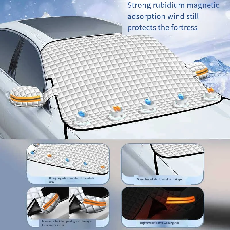 

Front Windshield Cover for Snow and Wind Protection, Snow and Sun Protection, Front Sun Protection, Snow and Window Cover