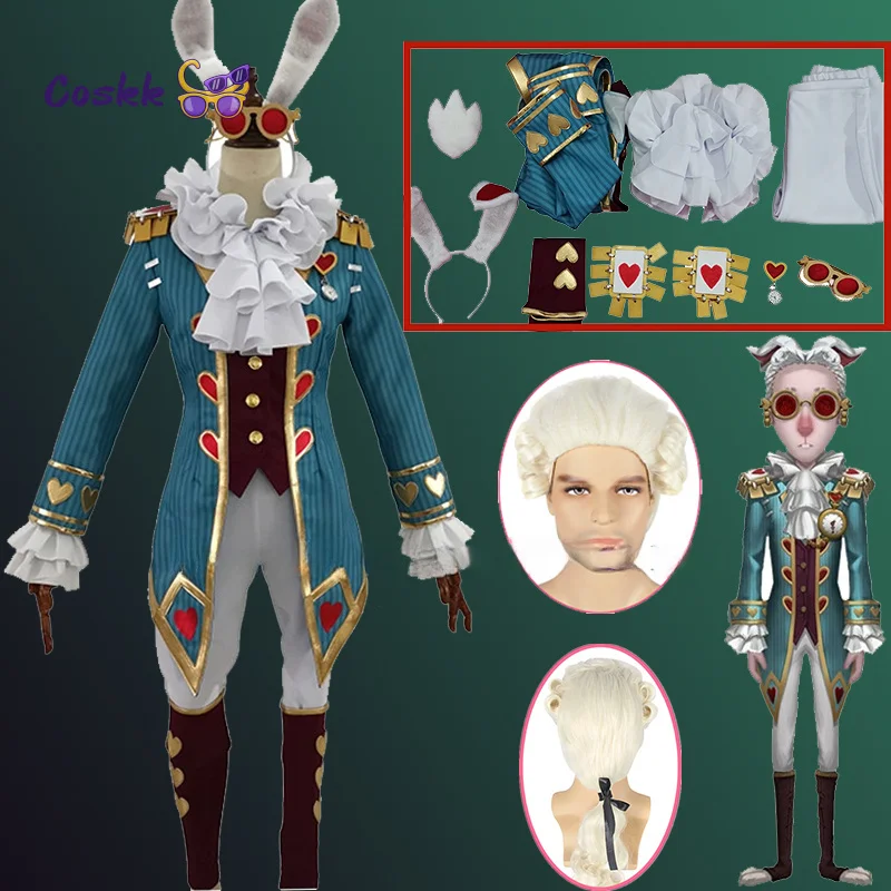 

Identity Ⅴ Freddy Riley Cosplay Man Lawyer White Rabbit Mr.Cosplay Costume Uniform Man Woman Lovely Adult Halloween Outfit Suit