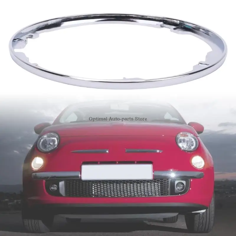 55344016 50295325 Gear Lever Gaiter Frame with Bright Silver-Look ABS Finish, Interior Base Trim Component for 500, 500C