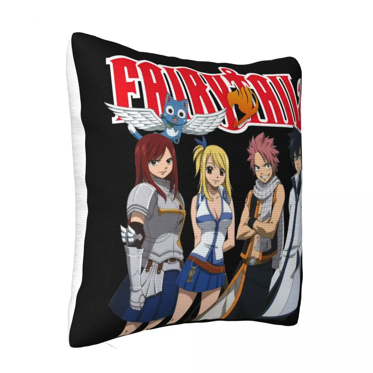 New Fairy Men Tail Natsu Gray Erza Guild Anime Manga Mens Black Size S 3Xl Pillow Case