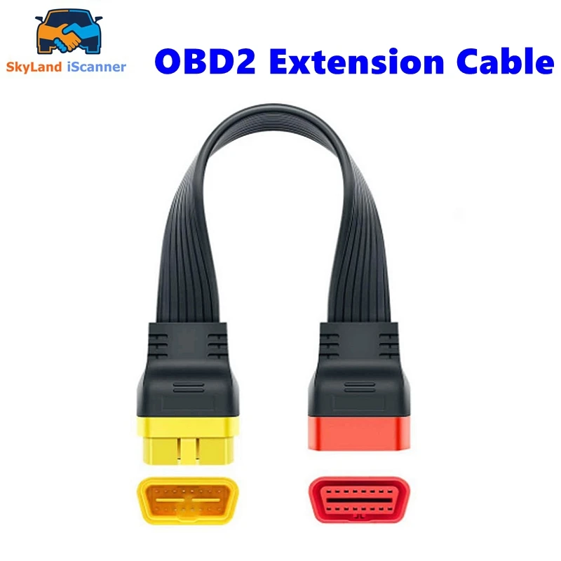 

Best Price Universal 16 Pin Male To 16 Pin Female OBD 2 OBD II Extension Connector For Auto Diagnostic Extending Cable Fast Ship