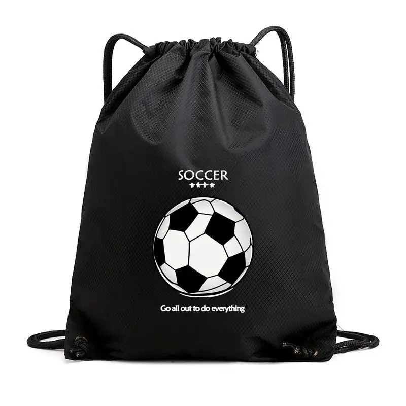 

Large Capacity New Waterproof Soccer Backpack Football Gear Bag Shoe Storage Bag Drawstring Bag Sports Bag