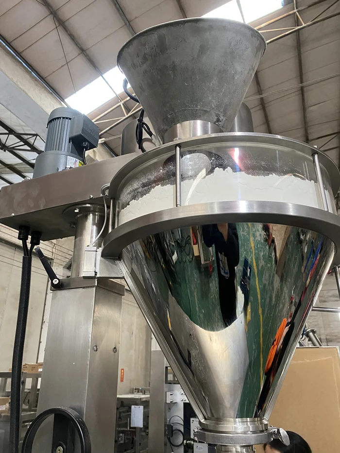 Stand up Quad Seal Bag Coffee Powder Packing Machine with Valve Applicator