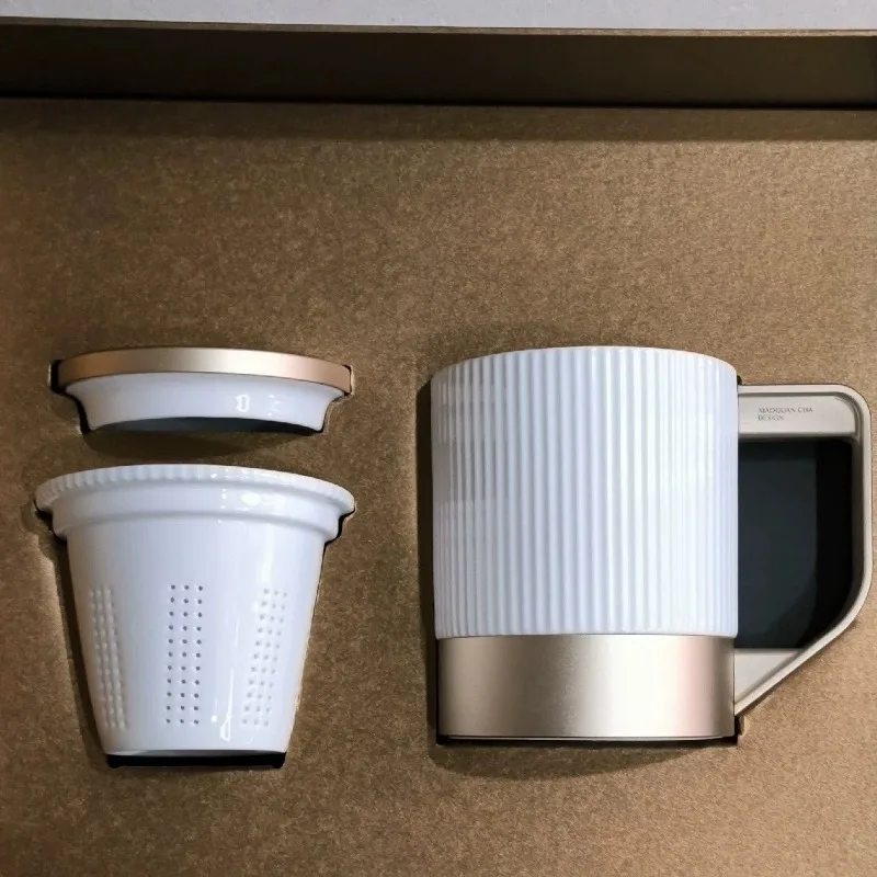 Bone china chief tea office separation special tea cup cup non-metallic high-end