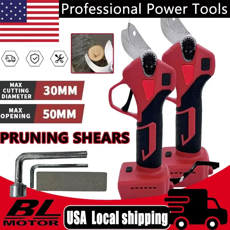 

Brushless Electric Pruner 4 Gears Cordless Handheld Orchard Shrub Pruning Tree Branches Cutter For Milwaukee 18V 20V Battery