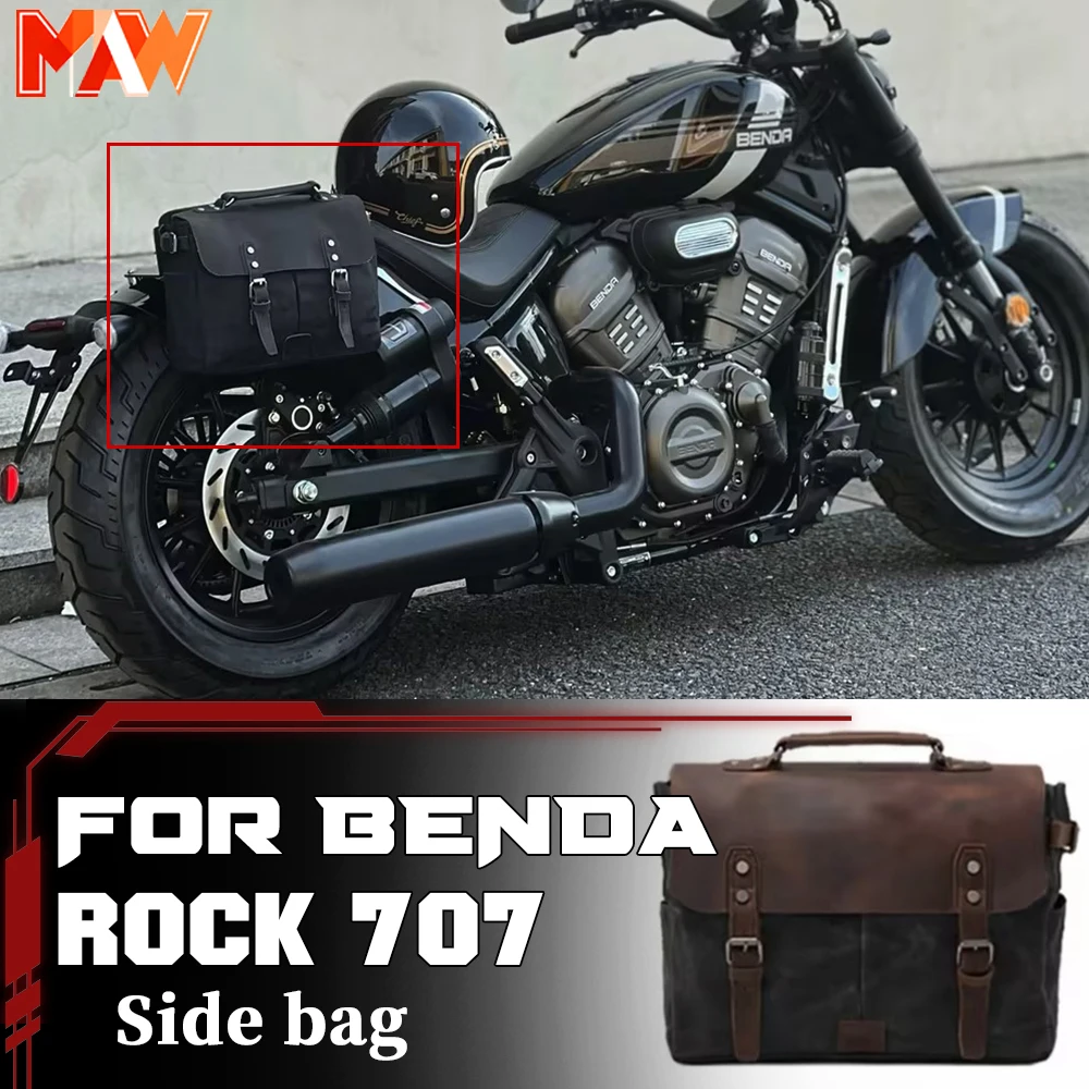 

BENDA ROCK707 Retro Side Hang Bag Waterproof Saddlebags With Special Bracket Cruiser Travel Storage Mod Parts