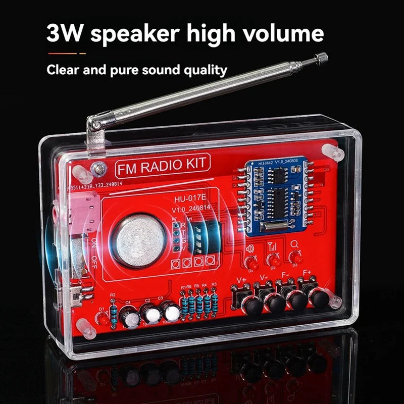 FM-радио DIY электронный комплект 87-108 МГц частота RDA5807 комплект для производства радио с антенной DIY проект пайки практика