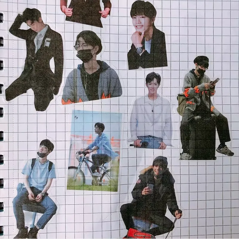 

Фотоальбом со звездами «Xiao Zhan, Wang Yibo» и дневник того же стиля, как наклейки на журнал Вэй Усянь