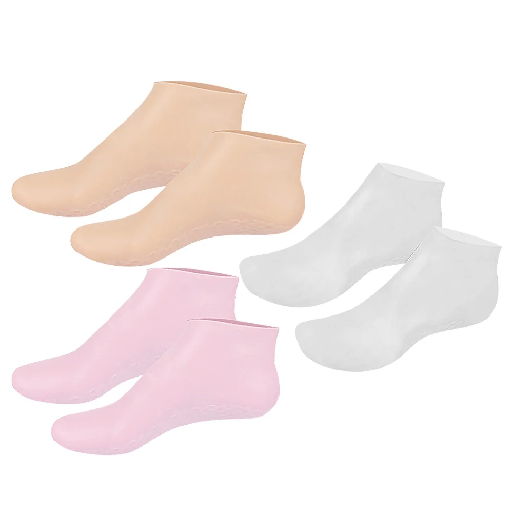 

3Pairs Foot Moisturizing Socks Elastic Invisible Lotion Socks for Home Pedicure Care Cracked Heel Repair Cracked Heel Repair