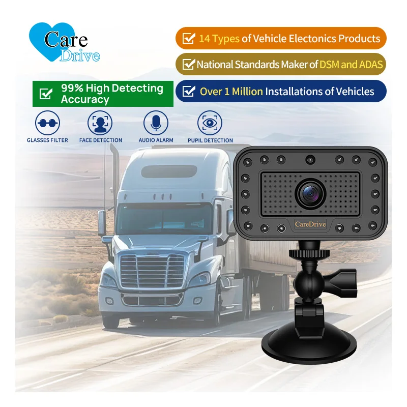 AlwayCare RS232 GPS Safety Driving Monitoring System Fatigue Distraction Alarms For Trucks Mining Cars Portrait Driving