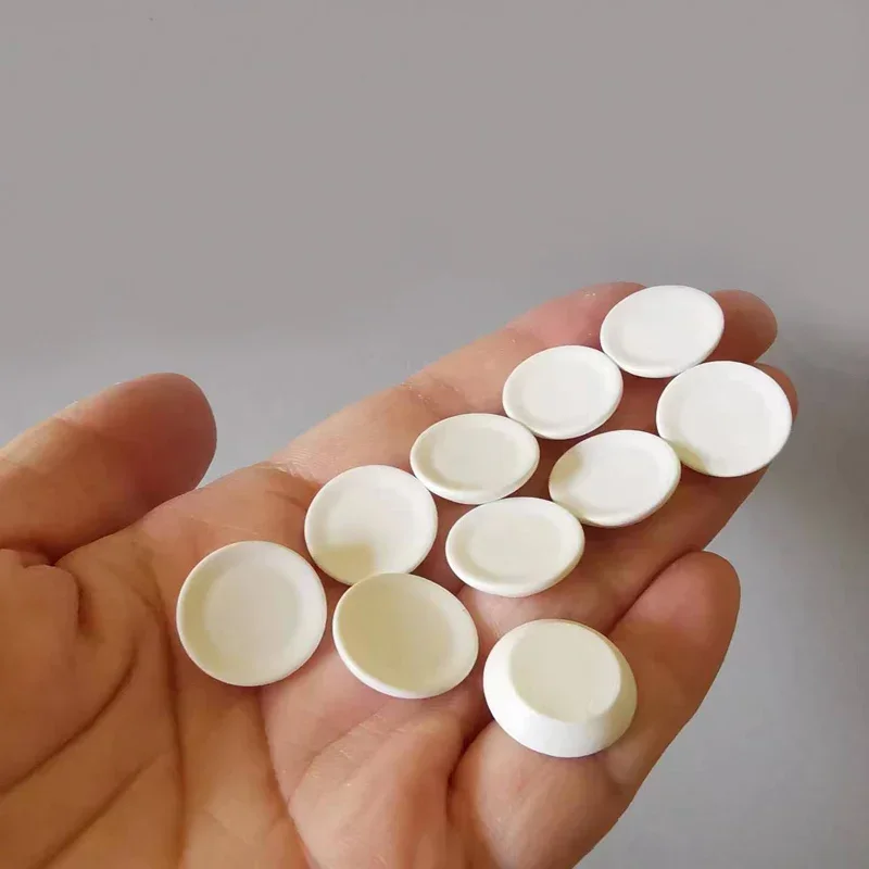 10pcs super mini plates/miniatures dinnerware/cute/fairy garden gnome/moss terrarium decor/bonsai/doll house/diy supplies