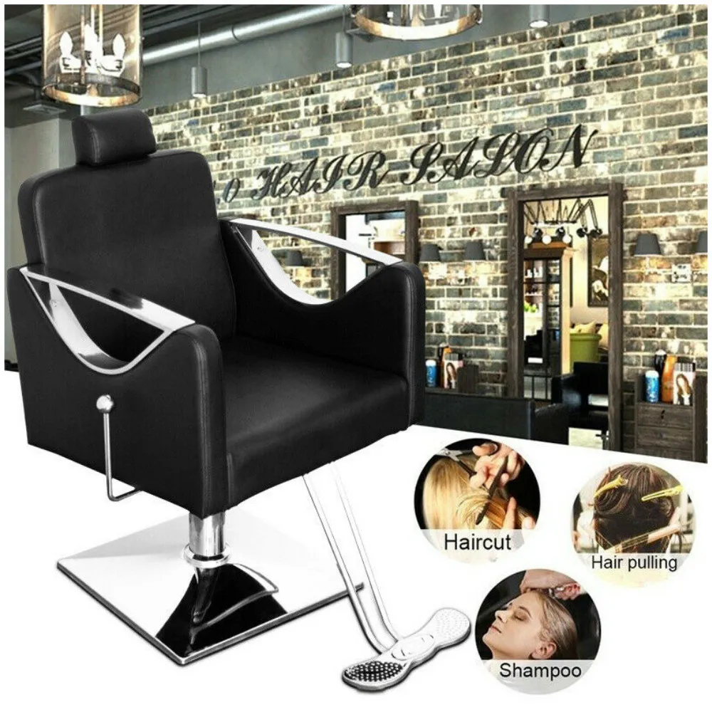 美容室椅子￼ 引き取り可　油圧式上下 回転、　￼リクライニングします￼ 美容室椅子￼ 引き取り可 油圧式上下 回転、 ￼リクライニングします￼