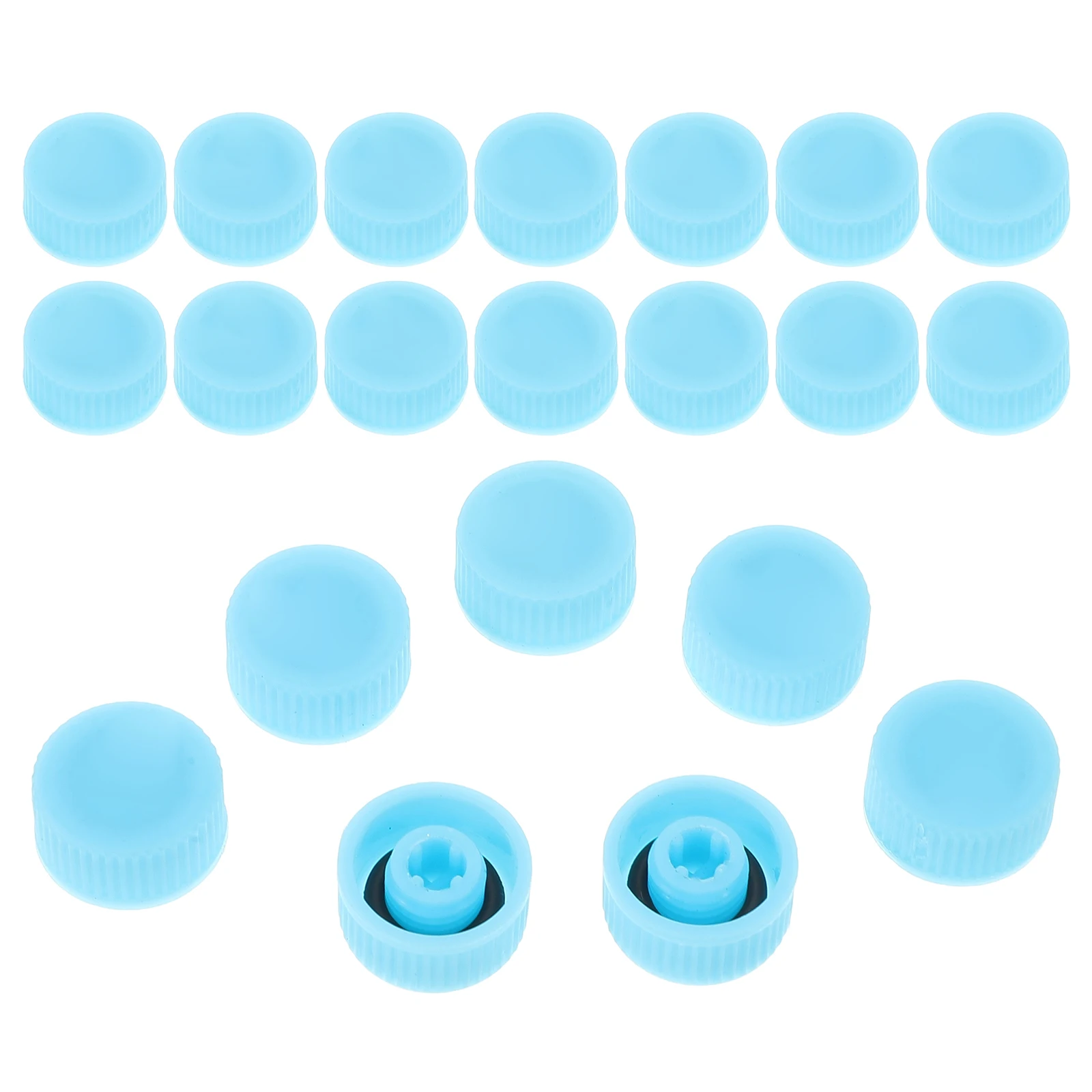 

20pcs Car Port Caps High Low Pressure Leakproof Dustproof Caps For Cars Valve Covers for HVAC Conditioning Accessories