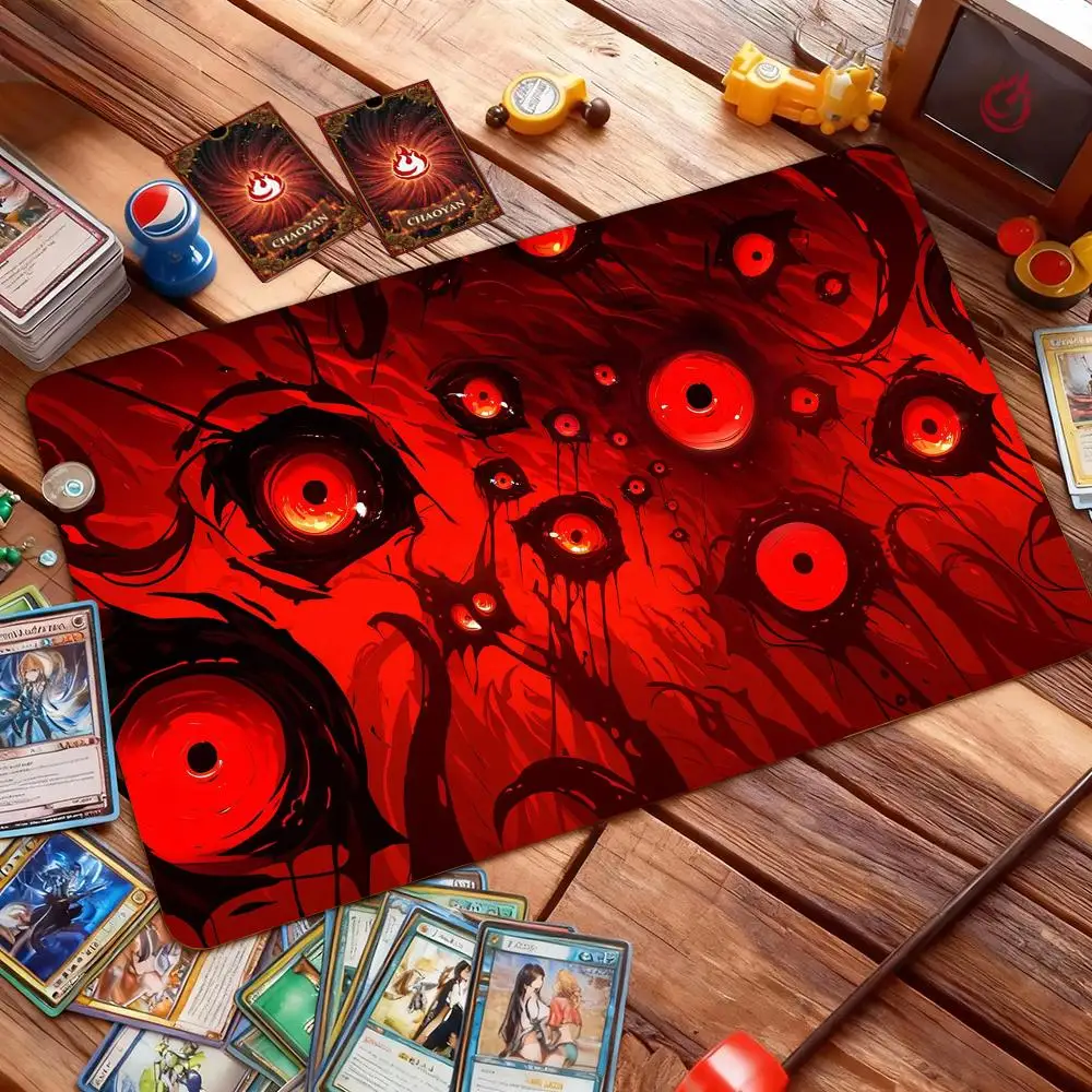 Twisted Demon Eyes Magic Card Battle Mat TCG Playmat Anti-slip Base 35X60cm Gathering Gaming Mats Board Game Mat for TCG