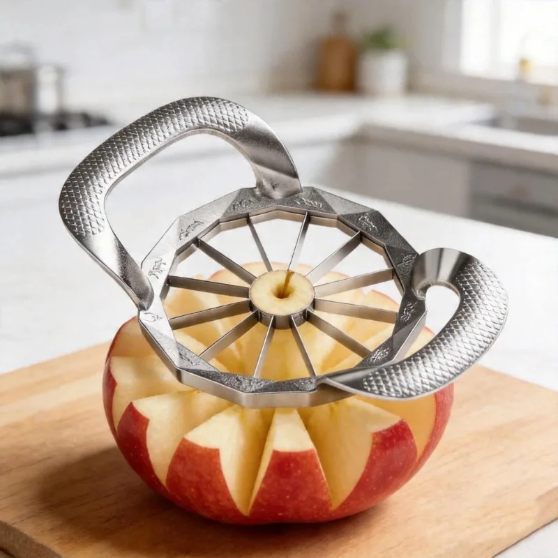 Apple Slicer,8/12-Blade Extra Large Apple Corer, Heavy Duty Stainless Steel Apple Cutter and Divider fruit cutter