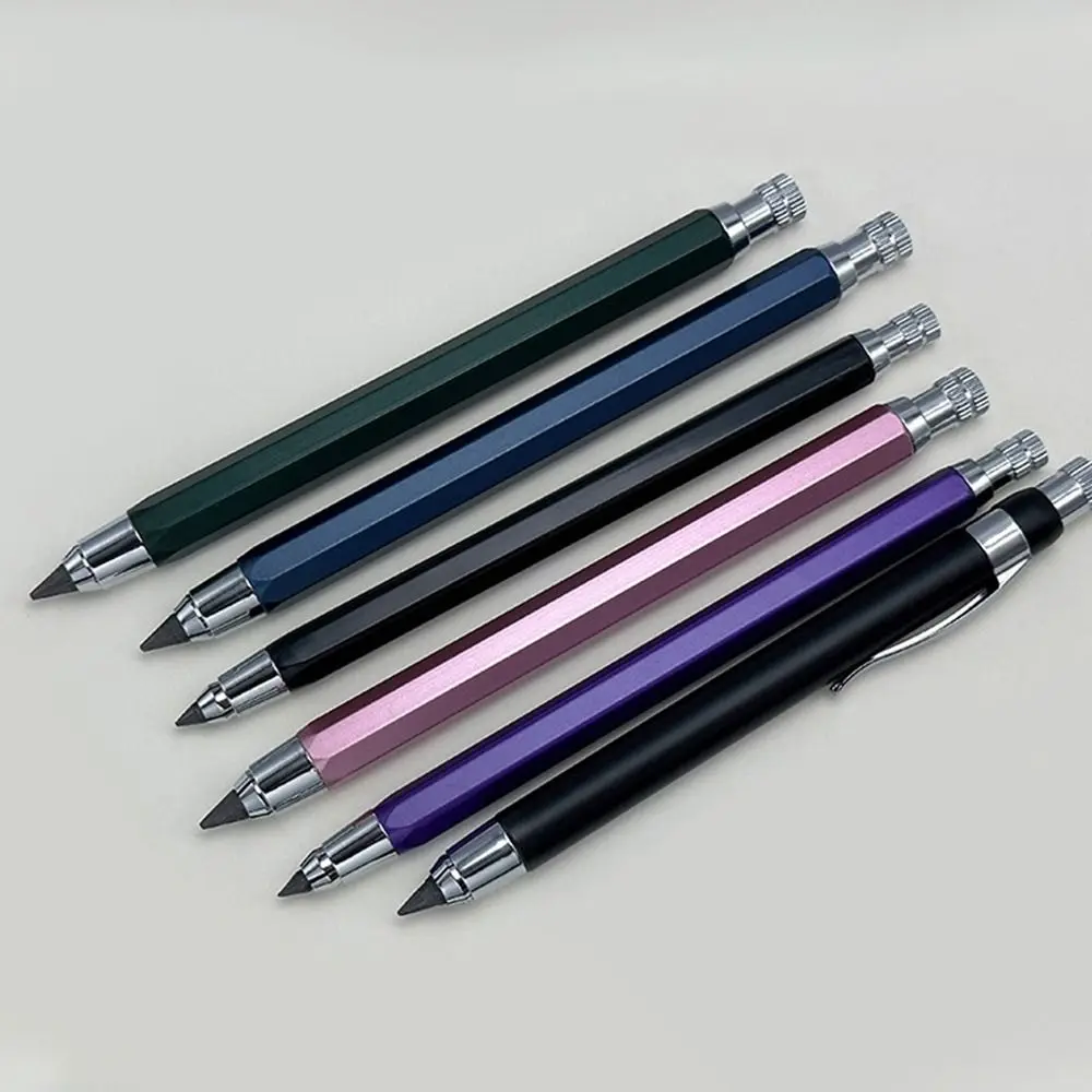 4.0mm Metal Mechanical Pencil 2B/4B/6B/8B/10B Pencil Refill Automatic Art Painting Drawing Writing Tool Sketch Comics Stationery