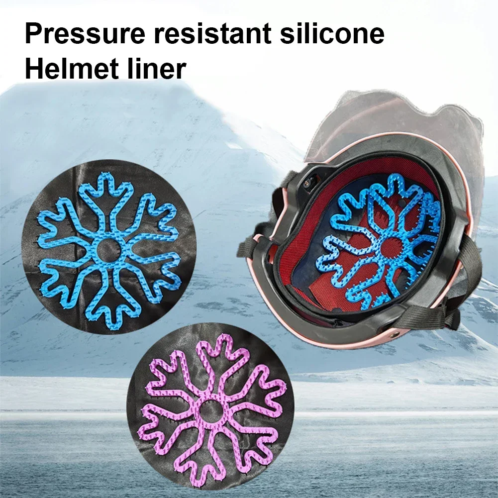 Helmet Liner General Silicone Mat Ventilate and Breathable Non-slip Mat Anti-pressure Hair Fluffy Riding Helmet Gasket Practical