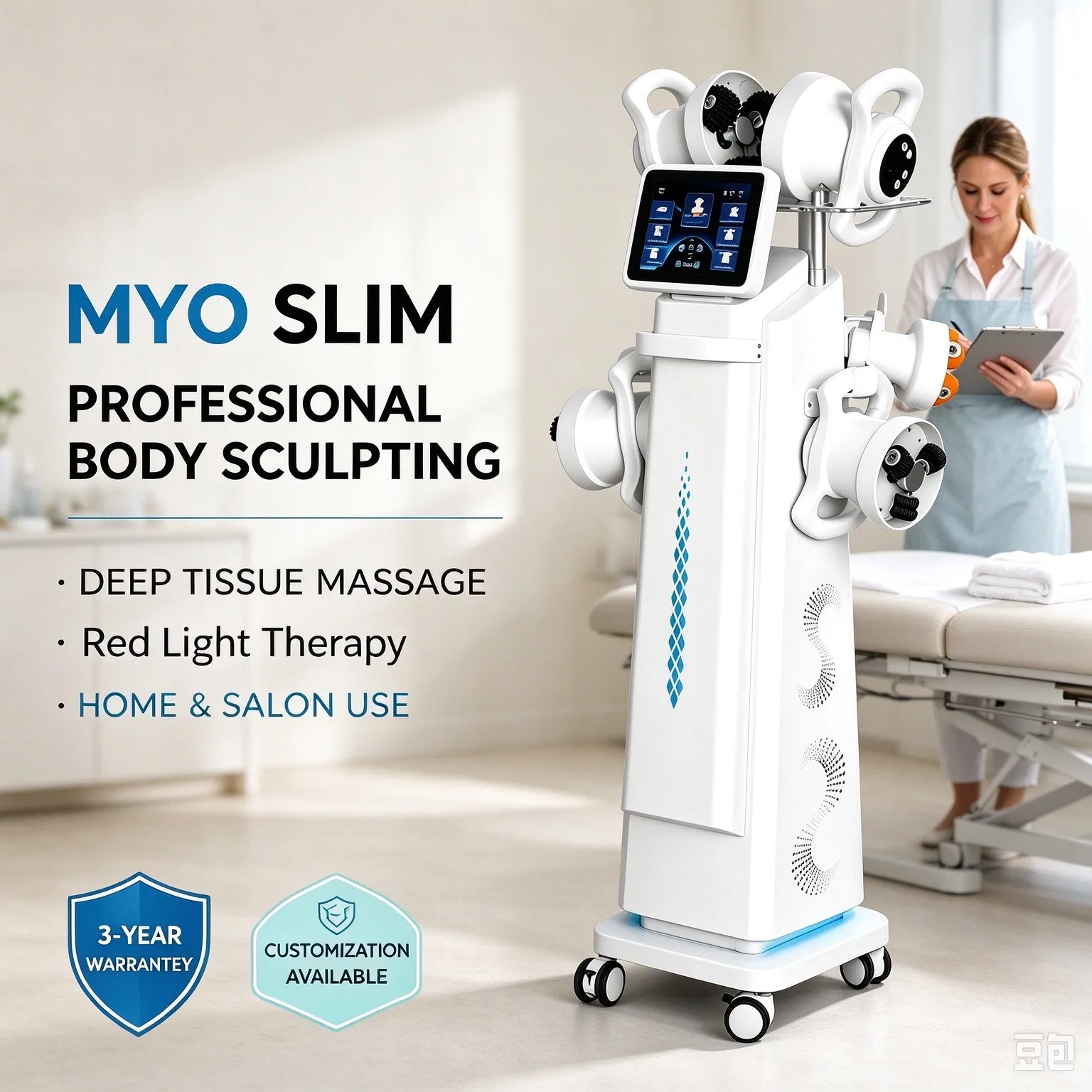 Myoslim New Inner Ball Roller Red Light Therapy Cellulite Massager Professionalism  Slimming body Contouring Sculpting Machine