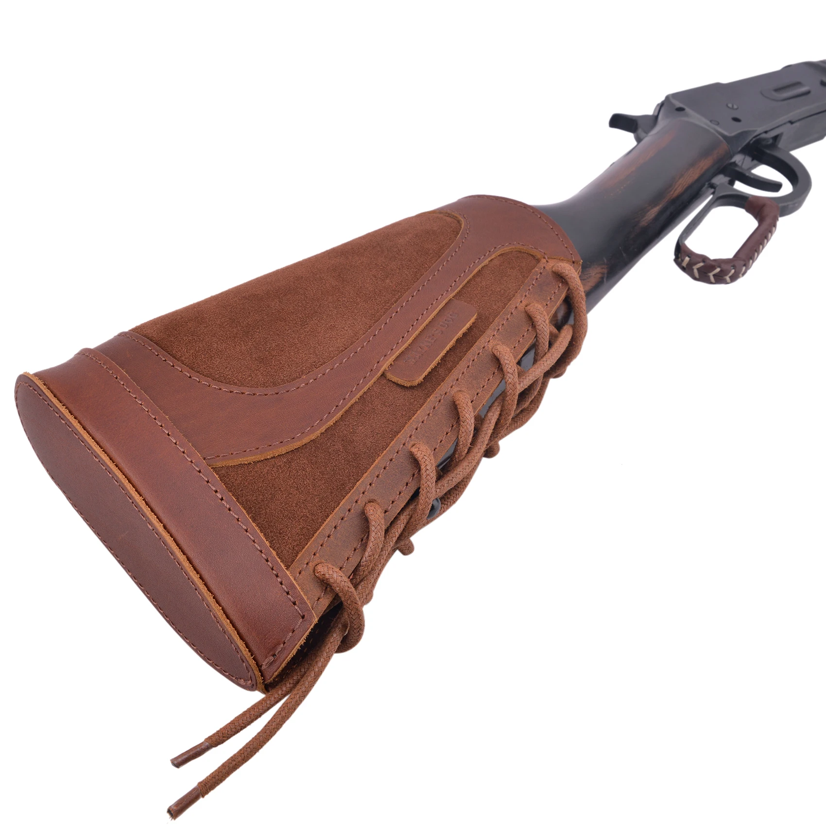 

Huunting Leather Rifle / Shotgun Recoil Pad Gun Buttstock Cover Holsters For Right and Left Handed