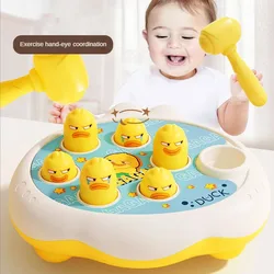 Duck/Frog/Pig Baby Toy Montessori Learning Game Educational Puzzle Gift for 12 24 Months Toddler Boy/Girl with Hammer