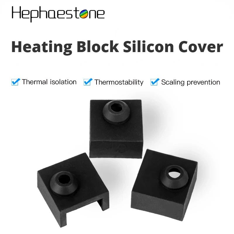 

3PCs Heated Block Silicone Sock Cover MK7/MK8/MK9 For Ender-3 S1 Plus/Ender-3 S1 Pro/Sermoon V2/CR-6 SE/Ender-3