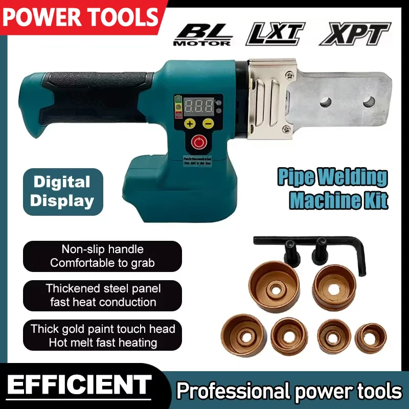 

Электрический сварочный аппарат Makita, беспроводной термофиксатор, PPR, полиэтиленовый паяльник, пластиковая трубка, полипропилен, нагрев, термоплавкий, без батареи