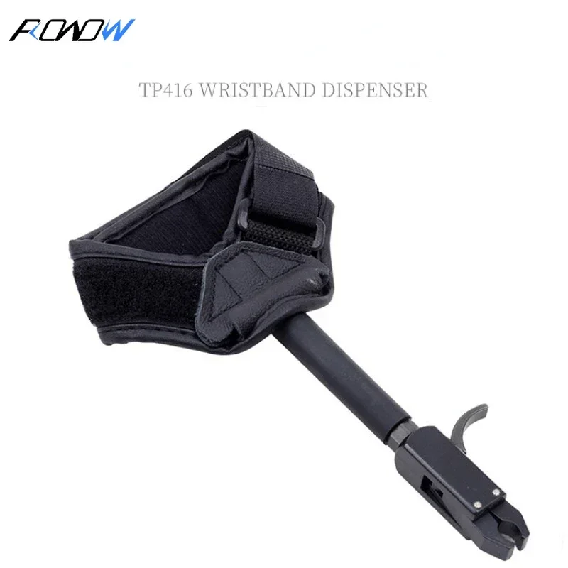 

ROWOW Bow and Arrow Wrist Strap Release Device Composite TP410 Wrist Release Archery Supplies Alloy Clamp Type Black Mouth