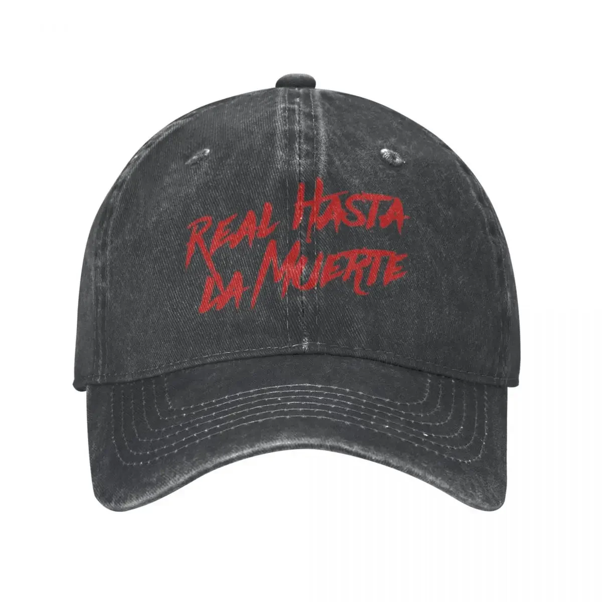 Real Hasta La Muerte Anuel AA Hip-hop Baseball Cap Casual Distressed Denim Washed Sun Cap Outdoor  Adjustable Fit Hats Cap