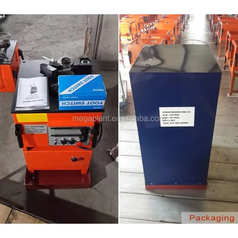 Construction Machinery RBC-25 Rebar Bender Cutter Steel Bar Bending Machine With Cutter Rebar Bender