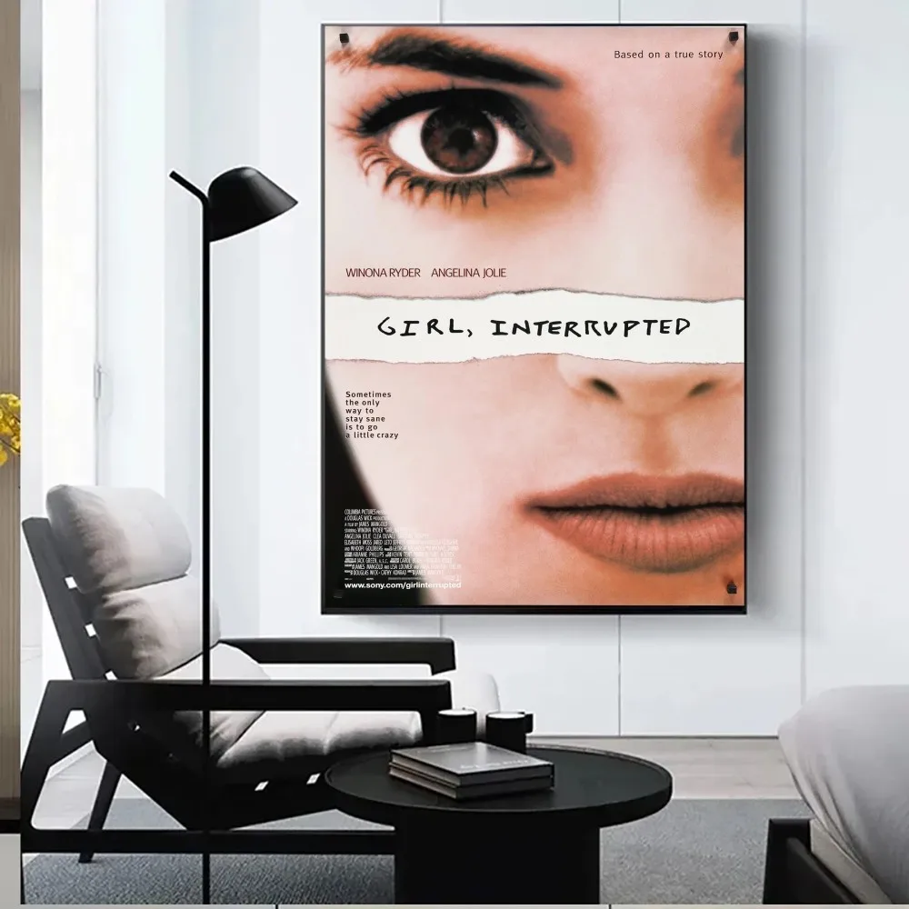 GIRL, INTERRUPTED Vintage Poster Kraft Paper Vintage Poster Wall Art Painting Study Aesthetic Art Small Size Wall Stickers