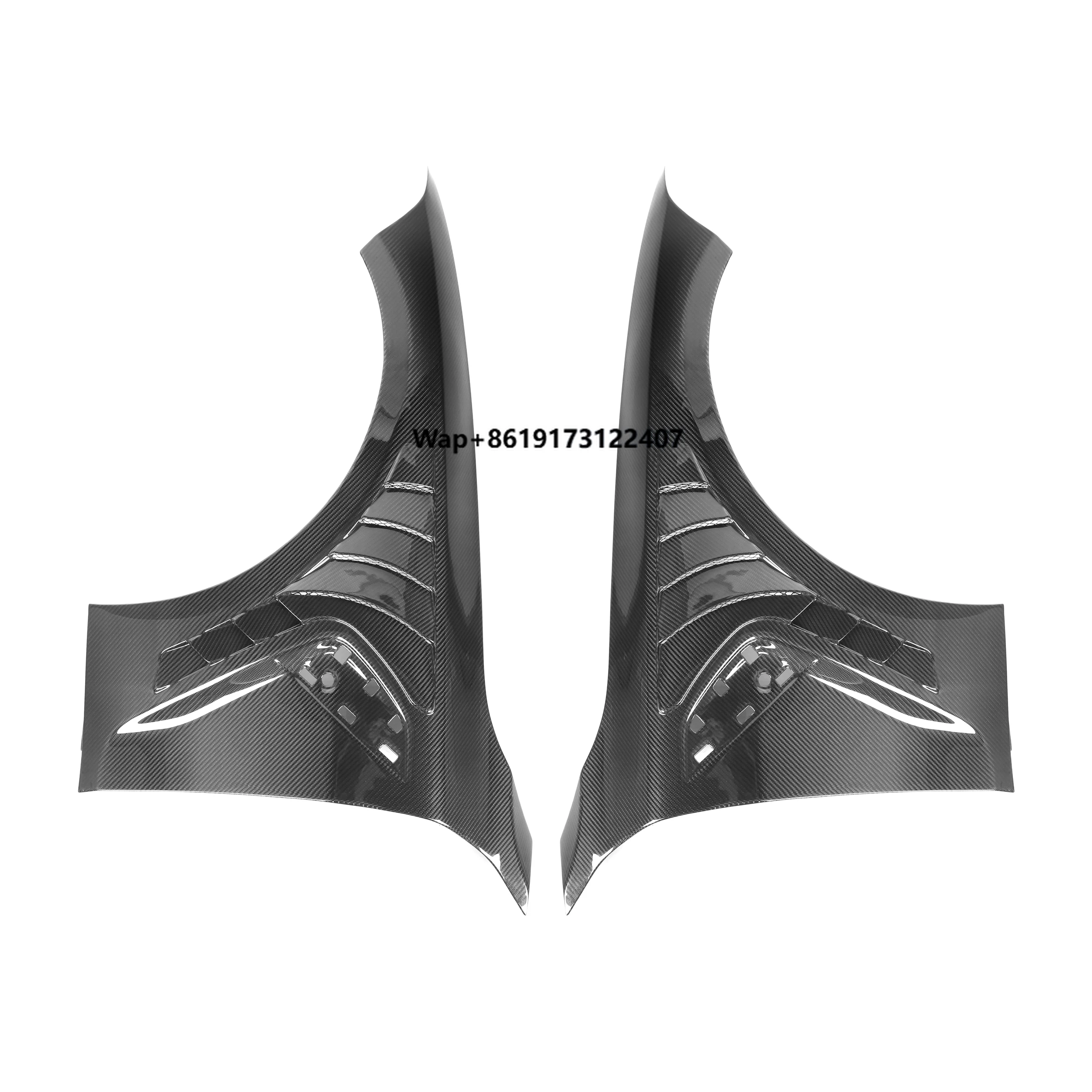 

100% Dry Carbon Fiber TK Style Car Parts Side Fenders for G82 M4 2020+ Front Bumper Fender Replacement Car Accessories