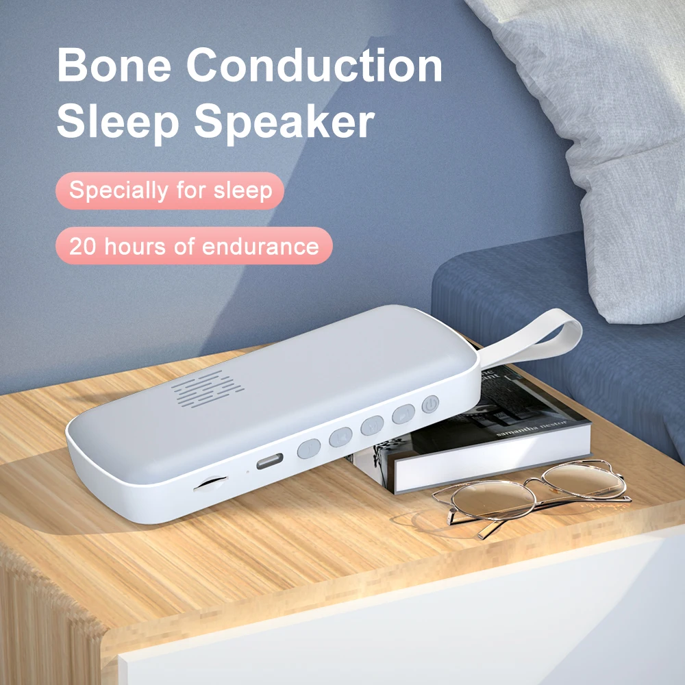 Bluetooth Speaker Mini White Noise Bone Conduction Sound Box Sleep Aid Music Player Specially Designed for Sleep Customization