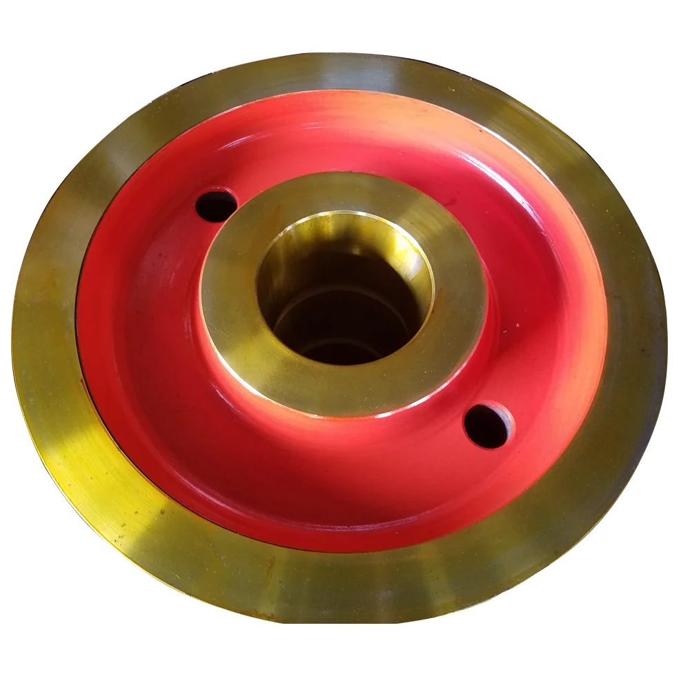 Custom Mining Large Double Flange Cast Forged Industrial Steel Railway Cart Overhead Crane Rail Wheels