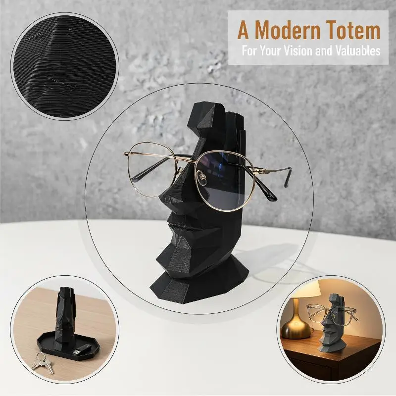 Creative Design Quirky Eyeglass Holder - Unique Fun-Shaped Desktop Organizer For Home, Office Gift