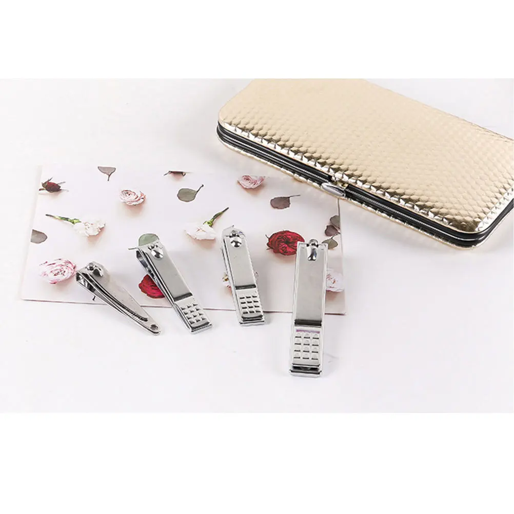 

19pcs Nail Clipper Set Durable Lightweight Long Handle For Manicure Pedicure Tool Kit Home Shop Use Nail Grooming Kit Trimmer