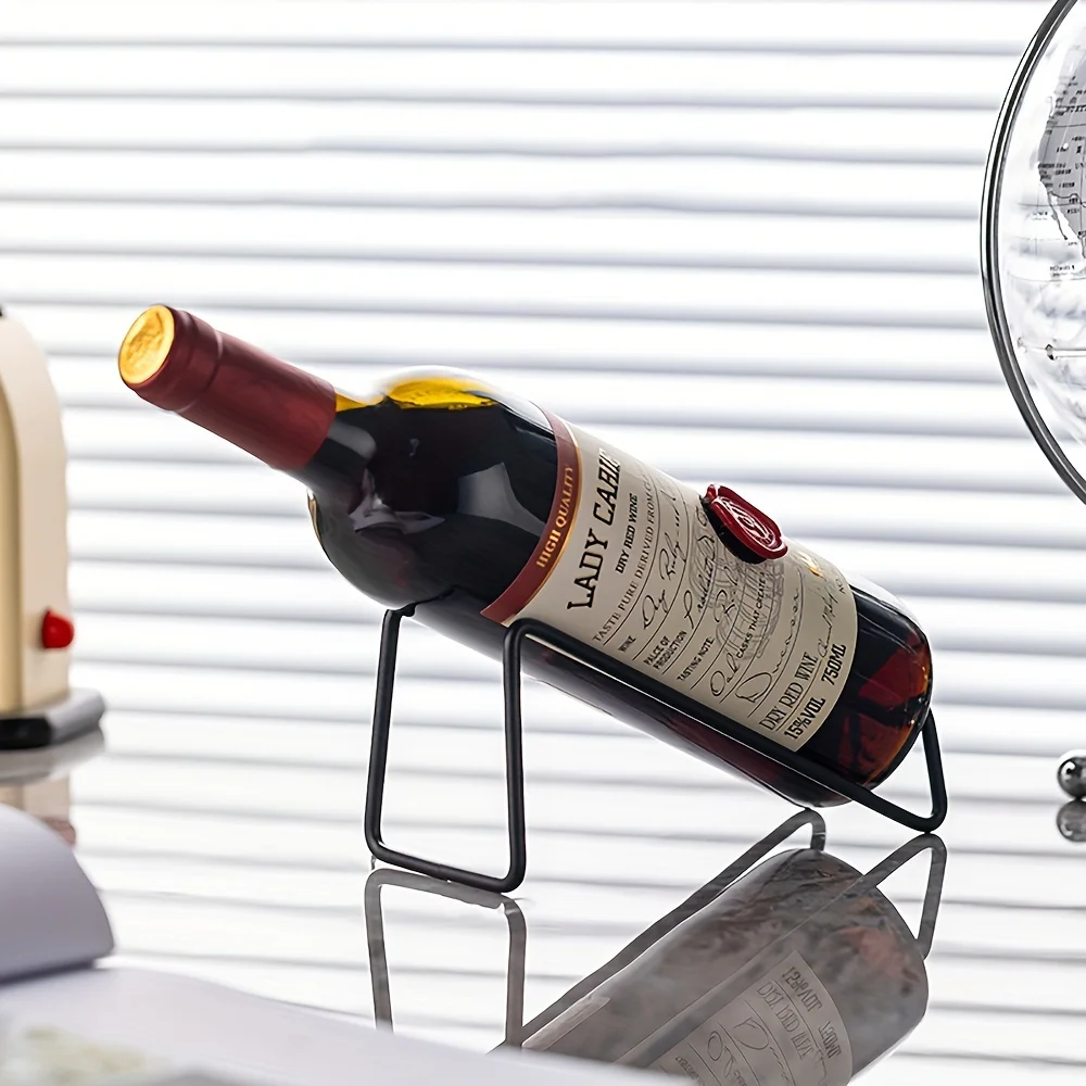 New Simple Wrought Iron Wine Rack Home Wine Cabinet Dining Room Bar Display Stand Wine Rack Kitchen Storage Storage Rack