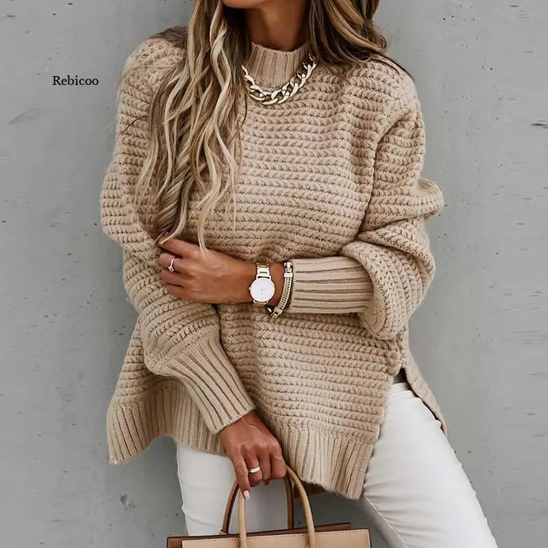 Autumn Knitted Sweater Women Jumper  Sweaters Ladies Winter Loose Pullover Sweaters For Women Knitwear