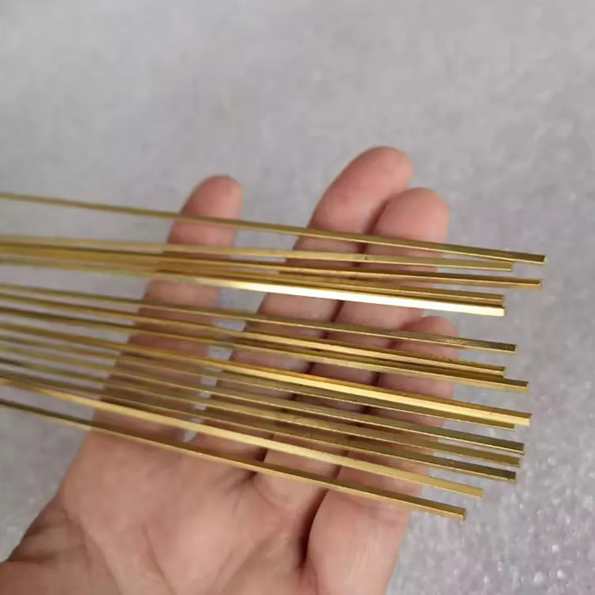 70Pcs 4mmx5mmx1meter  Brass Square Stick Rod Solid Bar