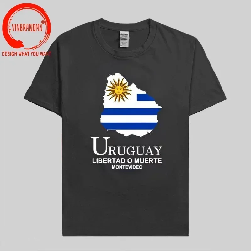 Uruguay Uruguay URY Montevideo camiseta para hombre partes superiores nuevas camiseta ropa de manga corta sudadera mapa del país camiseta de moda de verano