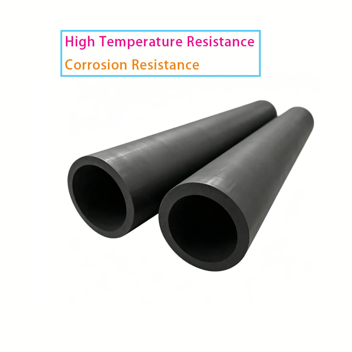 SiC Ceramic Pipe Pressureless Sintered Silicon Carbide Solid Rod High Thermal Conductivity Heat & Acid Resistant Furnace Fitting
