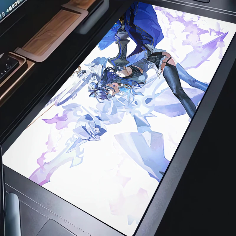 Muismat Laptop Hololive Anime Meisje Muismat Computer Sexy Ouro Kronii Bureau Mat PC Kawaii Kat Oren Meisje HD Print Toetsenbord Pad