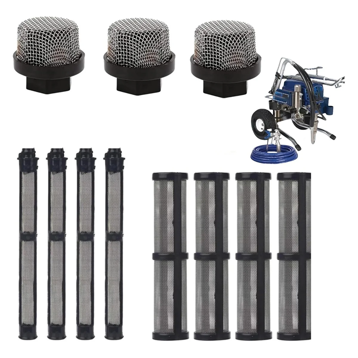A002 246385 246384 287032 Juego de filtros para pulverizador 390 395 490 495 595 3400, bomba de filtro de 3 tubos de succión, filtro