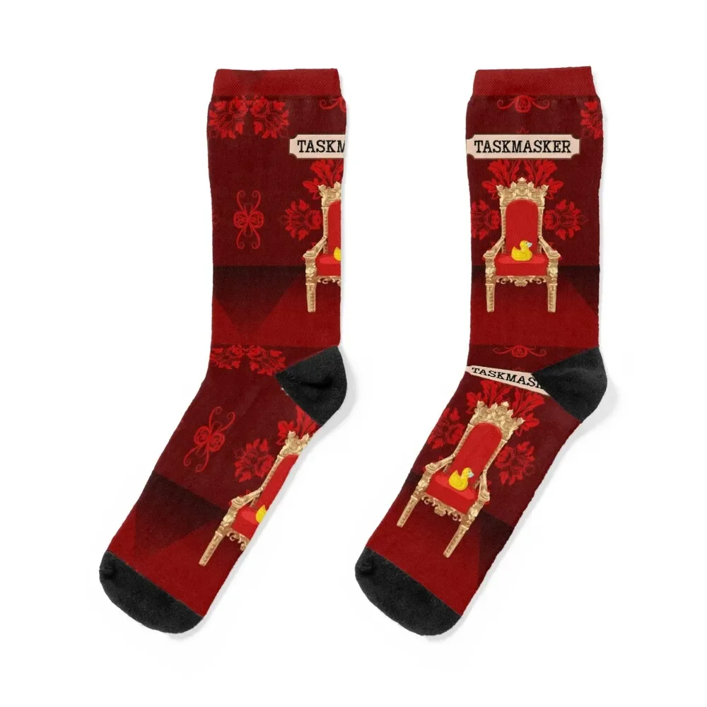 Taskmasker - Masked Duck Taskmaster Parody Socks Toe sports tennis Ladies Socks Men's