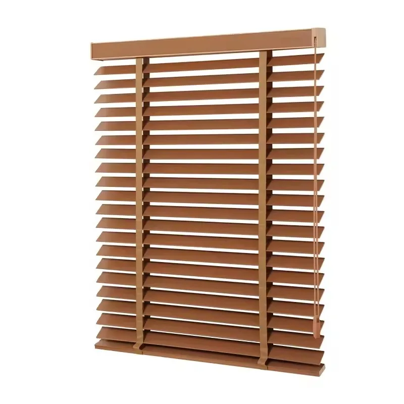 Factory Price Blinds environmental protection material Manual Style Control Safety Venetian Wooden Blinds For Home Decoration