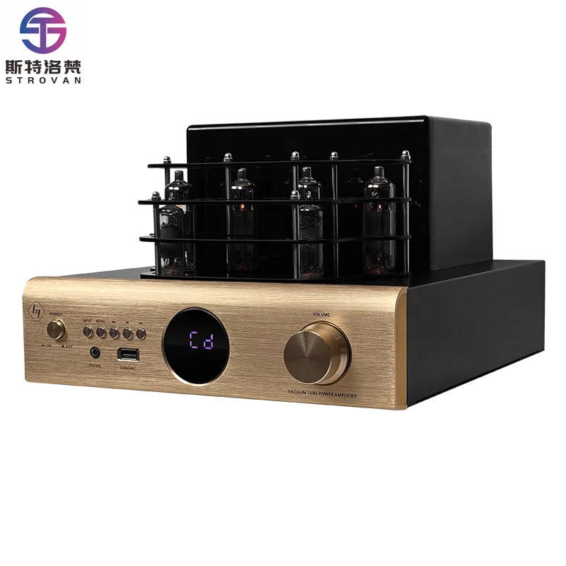 Amplificador de potencia de audio de tubo profesional 100w * 2 para uso doméstico Karaoke