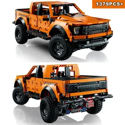 Technical 42126 1:10Ford Raptors F-150 Pickup Truck Racing Car Building Blocks Vehicle Assemble Model Bricks Toys for Kids Gifts