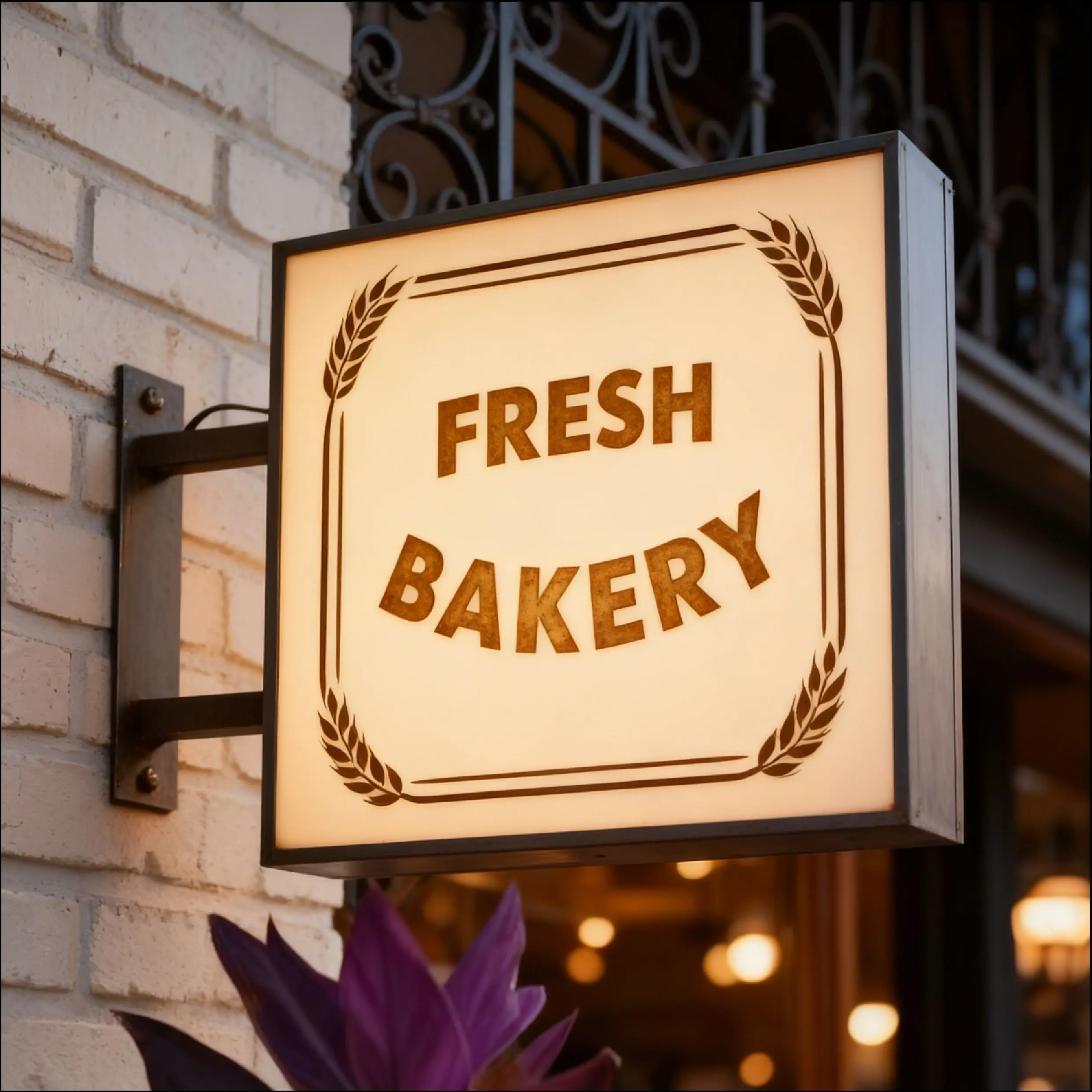 Customizable Indoor and Outdoor Stainless Steel Lightbox Hanging Aluminum Frame Billboards Lighting
